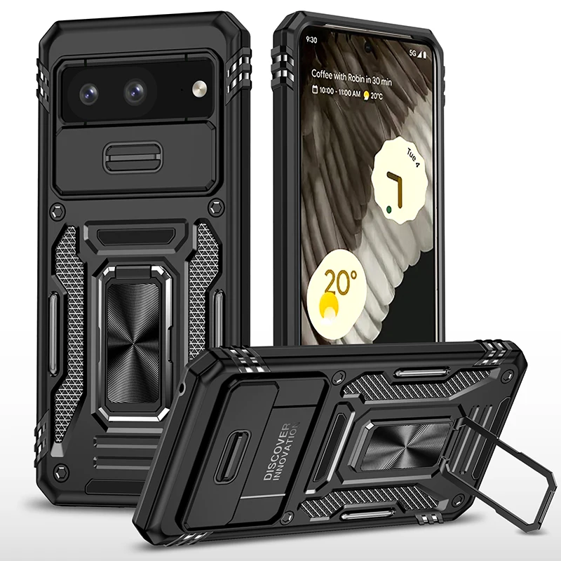 For Google Pixel 7 8 Pro 7A Case with Ring Stand Lens Protection Anti-fall Car Holder Shockproof Cover Pixel 8 Pro Case
For Google Pixel 7 8 Pro 7A Case with Ring Stand Lens Protection Anti-fall Car Holder Shockproof Cover Pixel 8 Pro Case