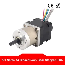 Nema 14 Closed-loop Geared Stepper Motor L=34mm Gear Ratio 5:1 Encoder 300CPR Step Motor
Nema 14 Closed-loop Geared Stepper Motor L=34mm Gear Ratio 5:1 Encoder 300CPR Step Motor