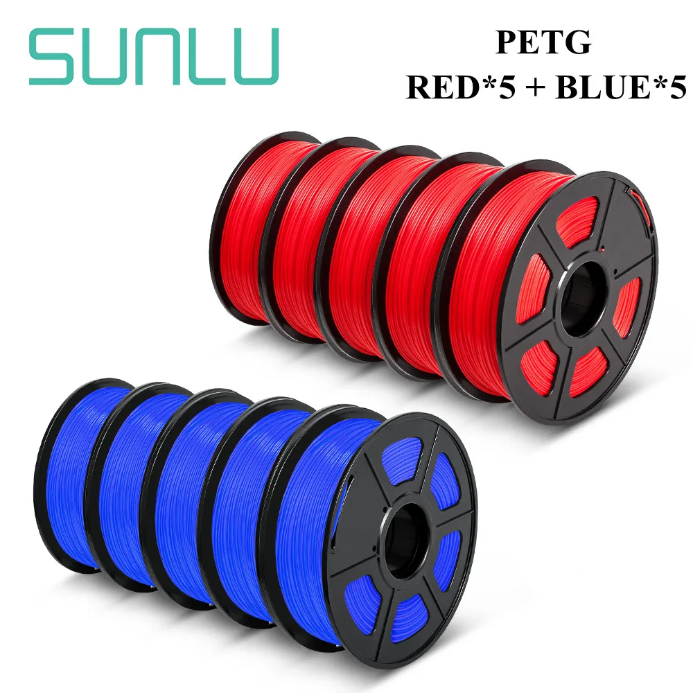 SUNLU 3D Printer PETG 1.75MM 10KG 1KG/Rolls Filament Good Toughness High Strength Non-Toxic No Bubble Eco-Friendly From EU MX
SUNLU 3D Printer PETG 1.75MM 10KG 1KG/Rolls Filament Good Toughness High Strength Non-Toxic No Bubble Eco-Friendly From EU MX