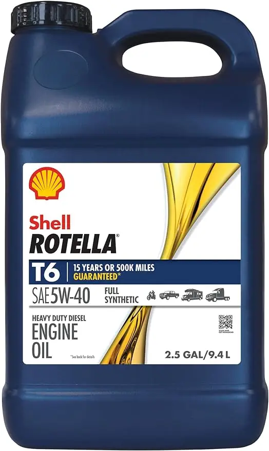 

Полностью синтетическое дизельное моторное масло Shell Rotella 5W-40 (2,5 галлонов, в одной упаковке)