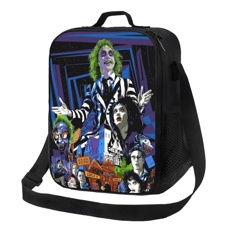 Custom Horror Movie Beetlejuice Bag Women Thermal Cooler Insulated Lunch Boxes for Adult Office
Custom Horror Movie Beetlejuice Bag Women Thermal Cooler Insulated Lunch Boxes for Adult Office
