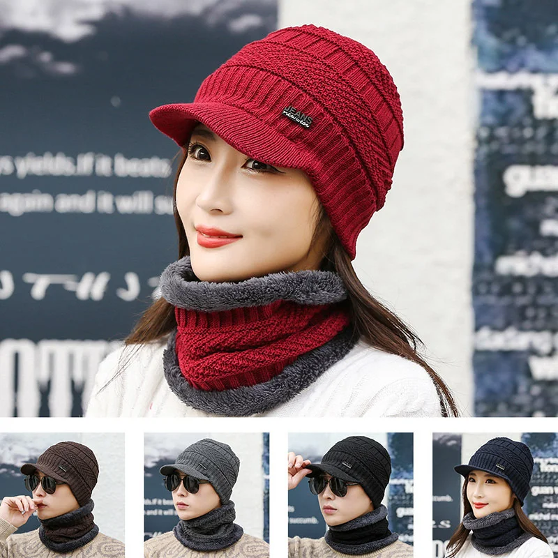 Winter Beanie Hats Scarf Set Warm Knit Hats Skull Cap Neck Warmer with Thick Warm Lined Winter Set
Winter Beanie Hats Scarf Set Warm Knit Hats Skull Cap Neck Warmer with Thick Warm Lined Winter Set