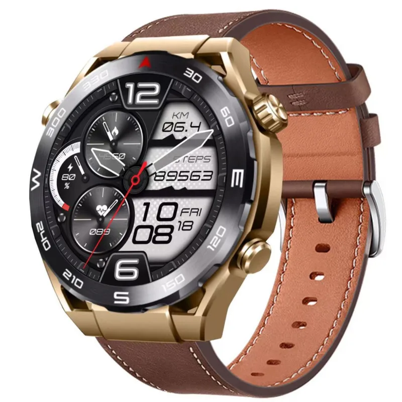 

2024 New In HK5 HERO AMOLED Smartwatch With Compass NFC Bluetooth Call Payment Blood Pressure Monitor Music Sports Luxury Watch