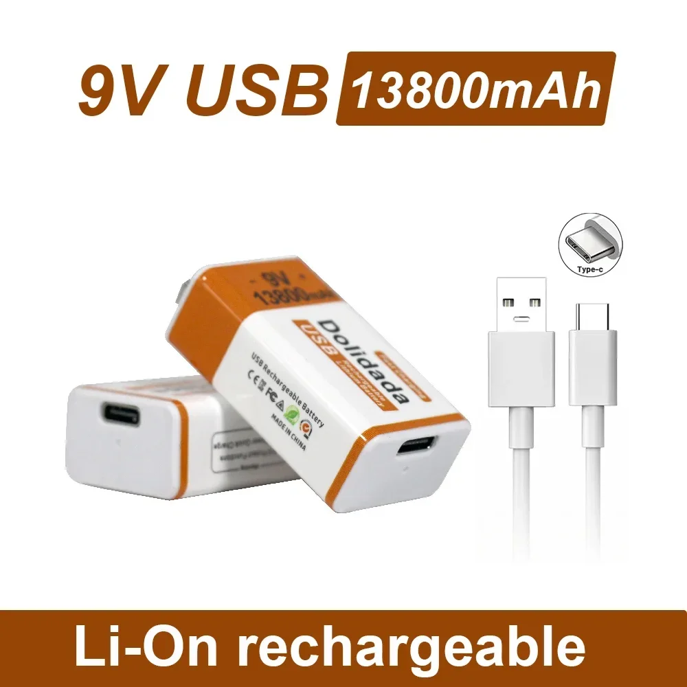 100%New Original 2023 Best-selling 9V 13800Mah+USB Fast Charging Line LI-ION Rechargeable Battery for Electric Fan Flashlight
100%New Original 2023 Best-selling 9V 13800Mah+USB Fast Charging Line LI-ION Rechargeable Battery for Electric Fan Flashlight