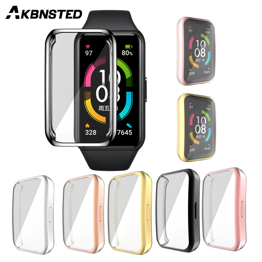 AKBNSTED Case Cover For Huawei Band 6/6 Pro Soft TPU Protection Frame For Honor Band 6 7 Smart Watch Silicone Protector Shell
AKBNSTED Case Cover For Huawei Band 6/6 Pro Soft TPU Protection Frame For Honor Band 6 7 Smart Watch Silicone Protector Shell