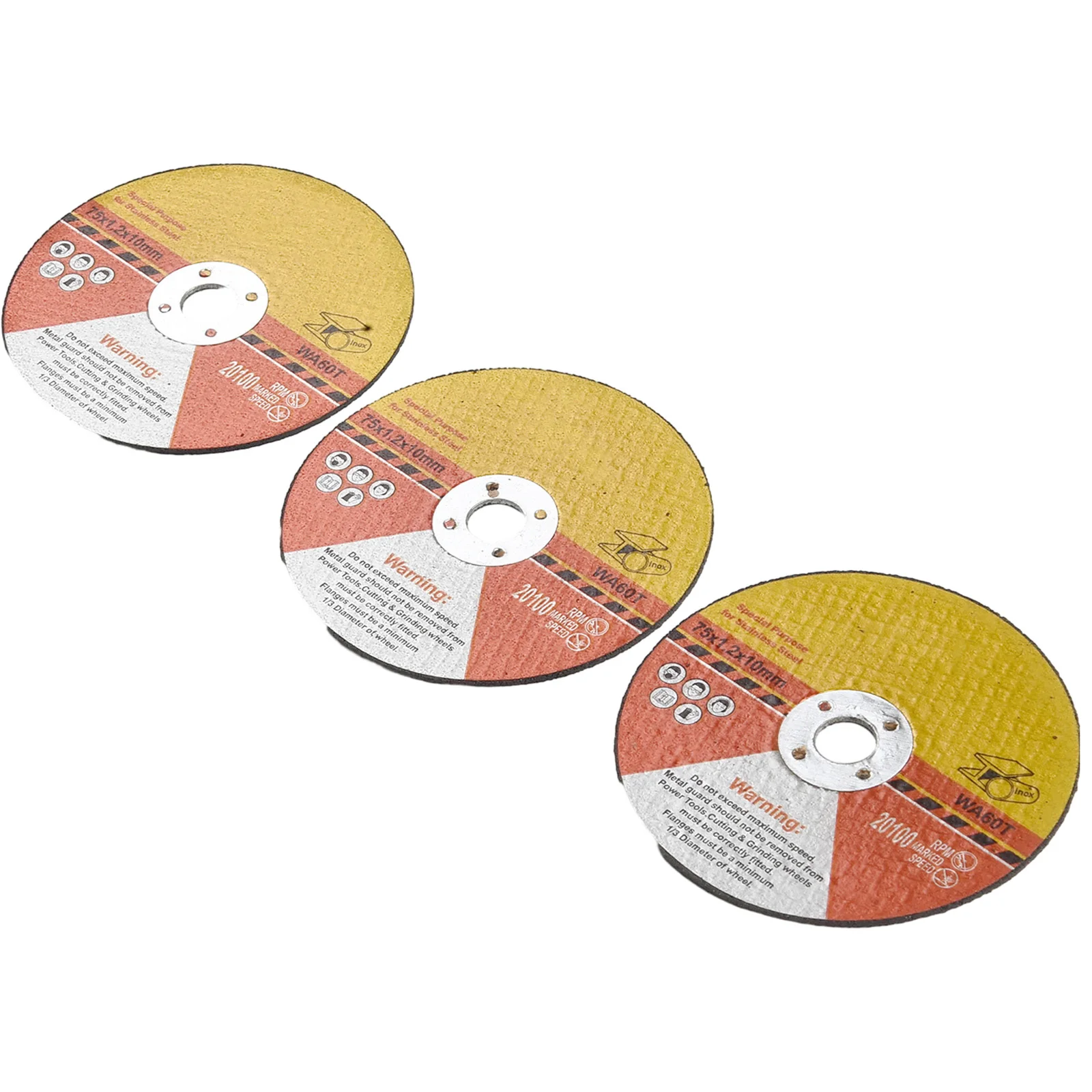 3pcs 75mm Cutting Disc Circular Resin Saw Blade Grinding Wheel Disc High-strength Fiber Material For Angle Grinding Tools
3pcs 75mm Cutting Disc Circular Resin Saw Blade Grinding Wheel Disc High-strength Fiber Material For Angle Grinding Tools