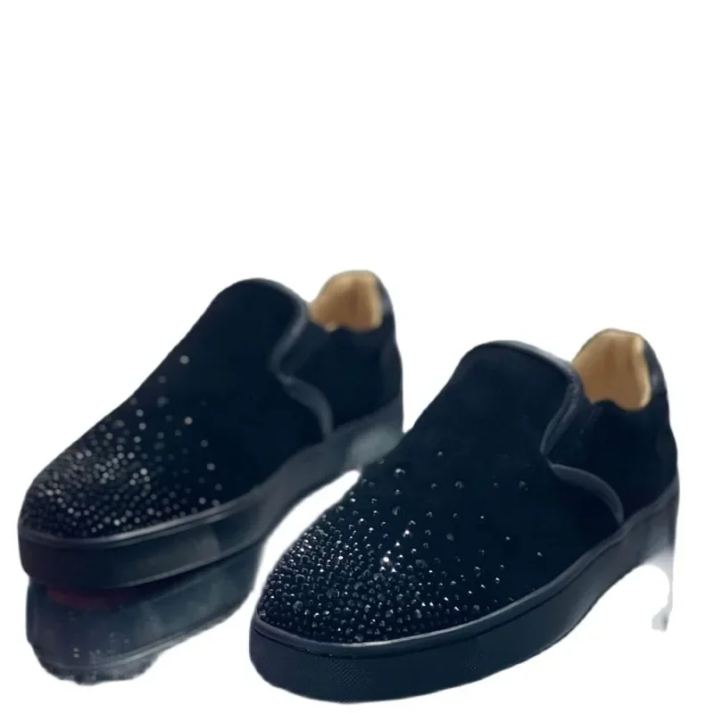 Luxury Fashion Low Top Red Bottom For Men's Shoes Luxury Trainers Driving Spiked Bar Black Suede Genuine Leather Flats Sneakers
Luxury Fashion Low Top Red Bottom For Men's Shoes Luxury Trainers Driving Spiked Bar Black Suede Genuine Leather Flats Sneakers