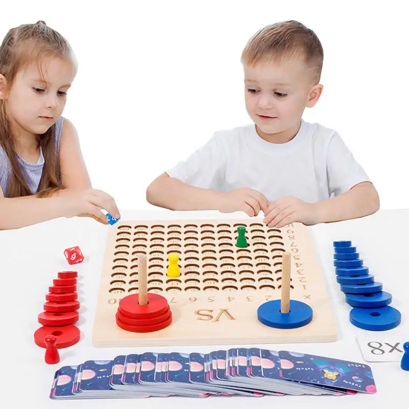 Multiplication Board Game Wooden Multiplication & Math Table Board Game Stress Relieving Fidgets Learning Game Toy For Aged 3
Multiplication Board Game Wooden Multiplication & Math Table Board Game Stress Relieving Fidgets Learning Game Toy For Aged 3