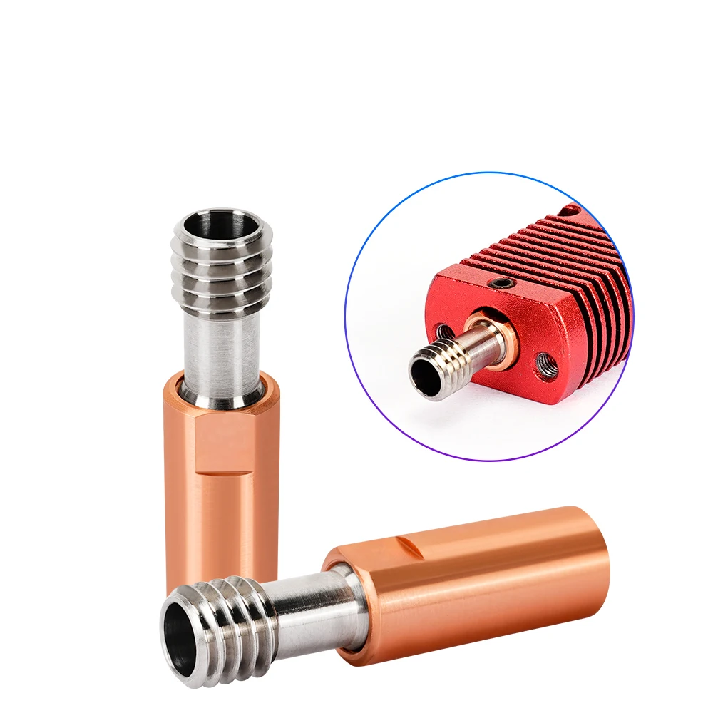 Bimetal CR10 Titanium Alloy Heat Break Throat 1.75mm Copper Plating Tube 4.1mm Through For Ender 3 CR-10 Hotend 3D Printer
Bimetal CR10 Titanium Alloy Heat Break Throat 1.75mm Copper Plating Tube 4.1mm Through For Ender 3 CR-10 Hotend 3D Printer