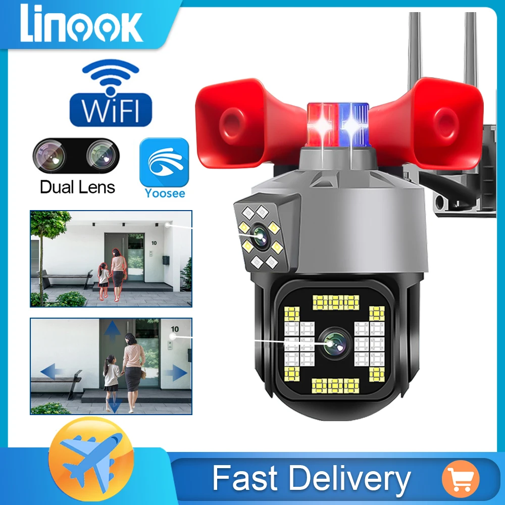 Беспроводная камера Linook yoosee, 360 градусов вращения, 8MP 4K двухобъективная беспроводная CCTV Outdoor, автоматическое отслеживание, ночное видение,
Беспроводная камера Linook yoosee, 360 градусов вращения, 8MP 4K двухобъективная беспроводная CCTV Outdoor, автоматическое отслеживание, ночное видение,