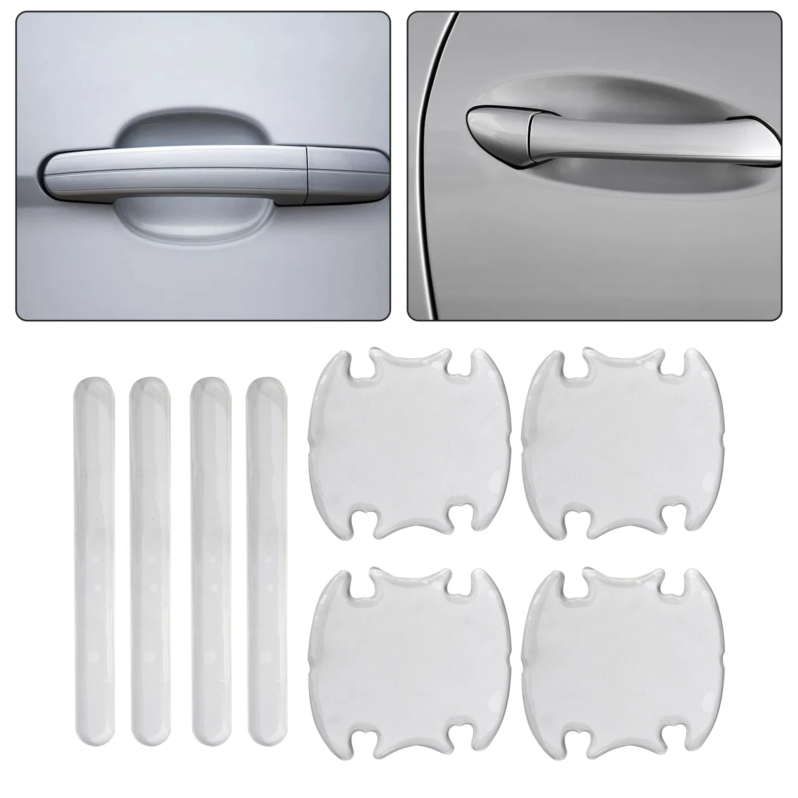 Invisible Car Door Handle Bowl Stickers Set of 8 PVC Material Universal Fitment Easy to Install and Remove
Invisible Car Door Handle Bowl Stickers Set of 8 PVC Material Universal Fitment Easy to Install and Remove