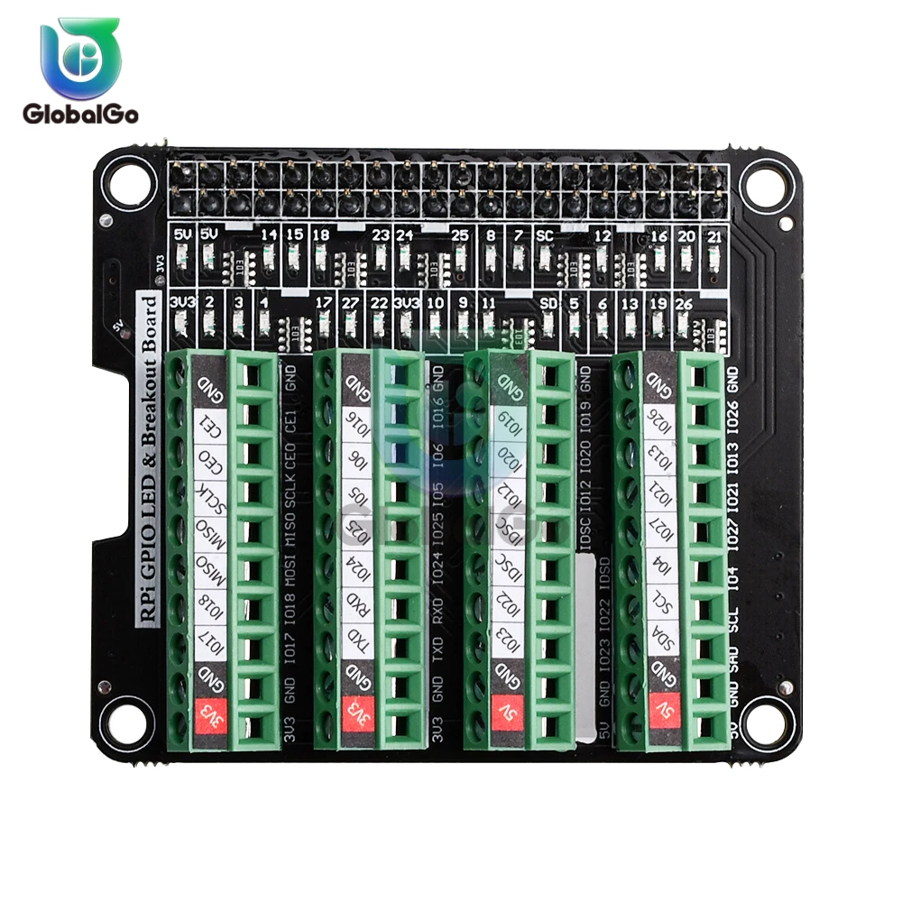 RPi GPIO Status LED and Terminal Block Burst Caps for Raspberry Pi A+ 3A+ B+ 2B 3B 3B+ 4B Terminal Blocks
RPi GPIO Status LED and Terminal Block Burst Caps for Raspberry Pi A+ 3A+ B+ 2B 3B 3B+ 4B Terminal Blocks