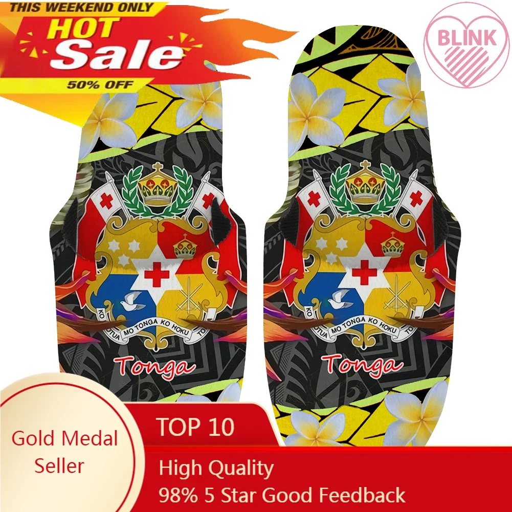 House Slippers Polynesian Plumeria Colourful For Men Soft Plush Cotton Indoor On Winter Warm Non- Slip Shose 
House Slippers Polynesian Plumeria Colourful For Men Soft Plush Cotton Indoor On Winter Warm Non- Slip Shose