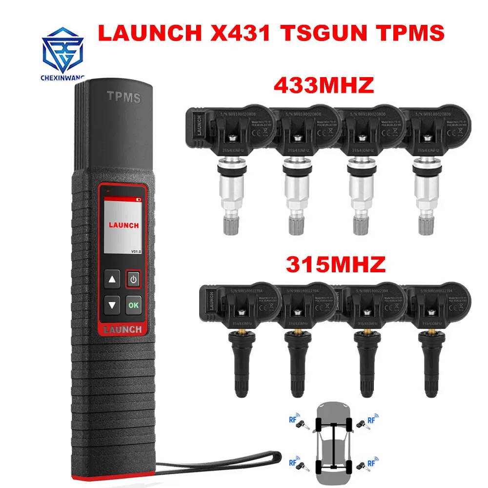 LAUNCH X431 TSGUN TPMS 315/433 MHZ RF-Sensor Car Tire Pressure Detector Tool for Launch X431 V/V+/PRO3S+/Pro3/Pro5 OBD2 Scanner
LAUNCH X431 TSGUN TPMS 315/433 MHZ RF-Sensor Car Tire Pressure Detector Tool for Launch X431 V/V+/PRO3S+/Pro3/Pro5 OBD2 Scanner