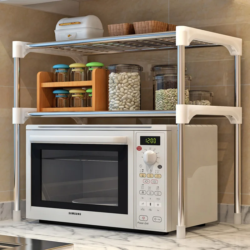 Multilayer Microwave Oven Shelf Stainless Steel Detachable Rack Kitchen Organize Tableware Shelves Home Storage Rack Holder
Multilayer Microwave Oven Shelf Stainless Steel Detachable Rack Kitchen Organize Tableware Shelves Home Storage Rack Holder