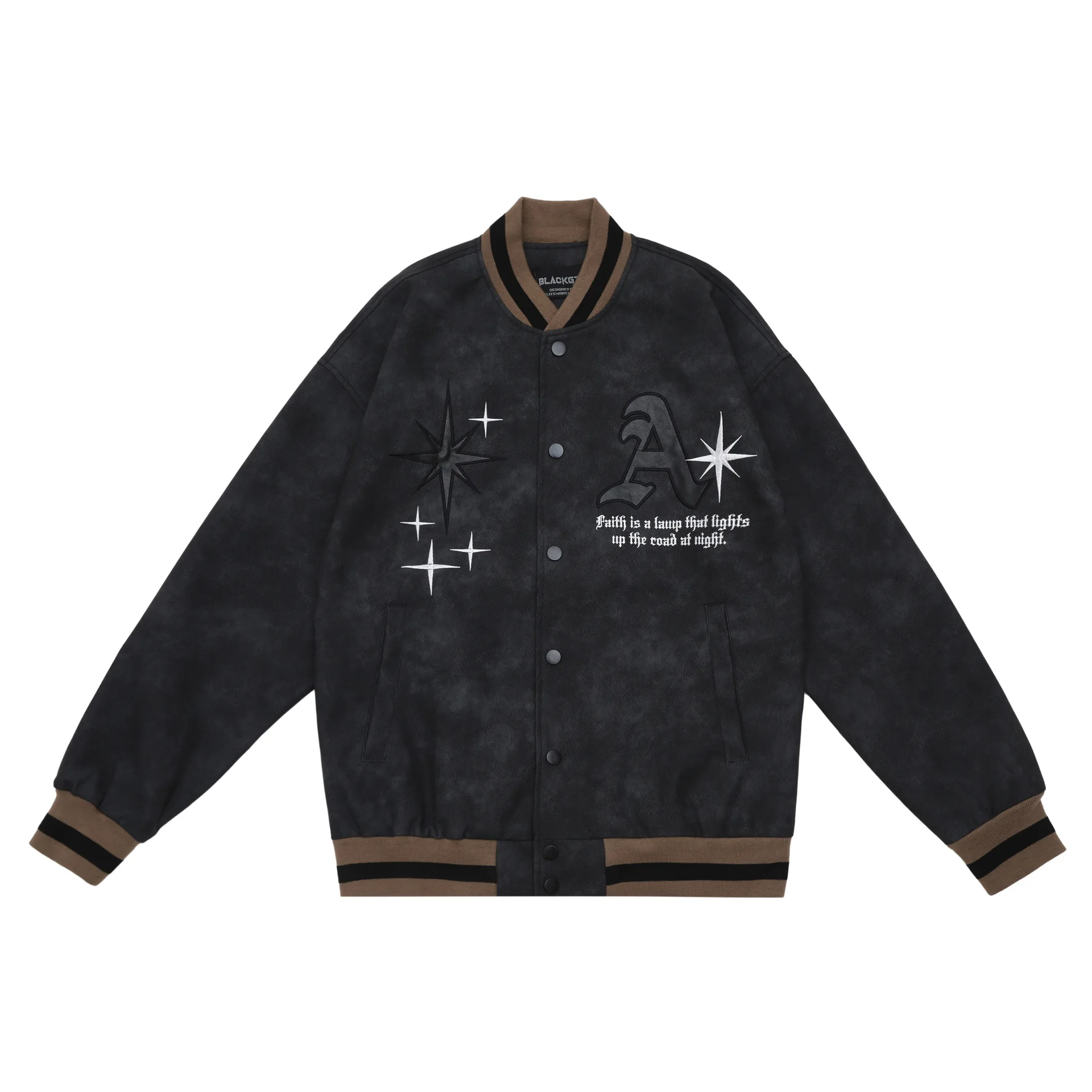 Varsity Baseball Bomber Jacket Vintage Hip Hop Harajuku Embroidery Letter Leather Jackets Streetwear Men Unisex College Coats
Varsity Baseball Bomber Jacket Vintage Hip Hop Harajuku Embroidery Letter Leather Jackets Streetwear Men Unisex College Coats