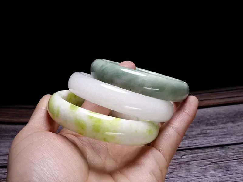 

Hot sale Bangle Natural Jade Bangle Bracelet Charm Jewellery Fashion Accessories Hand-Carved Emerald Bangles Lady Partygoods