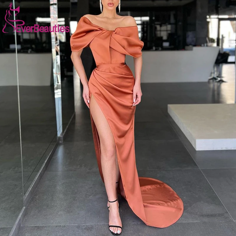 Vestidos Elegantes Para Mujer Mermaid Evening Dresses 2022 Satin Side Slit Robe De Soirée Femme Long Party Dresses for Women
Vestidos Elegantes Para Mujer Mermaid Evening Dresses 2022 Satin Side Slit Robe De Soirée Femme Long Party Dresses for Women