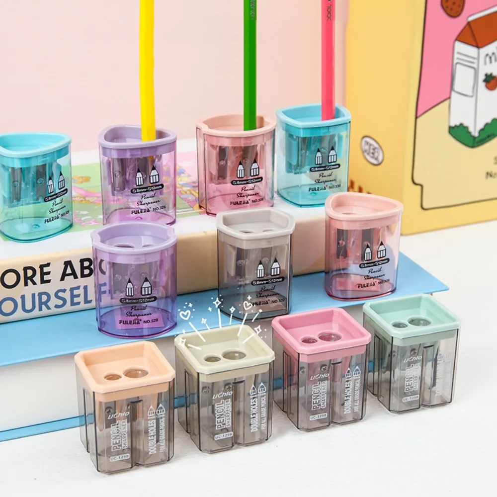 Cutting Machine Double Hole Pencil Sharpener Double Hole Sacapuntas Simple Pencil Cutter Mini Plastic Small Pencil Sharpener
Cutting Machine Double Hole Pencil Sharpener Double Hole Sacapuntas Simple Pencil Cutter Mini Plastic Small Pencil Sharpener