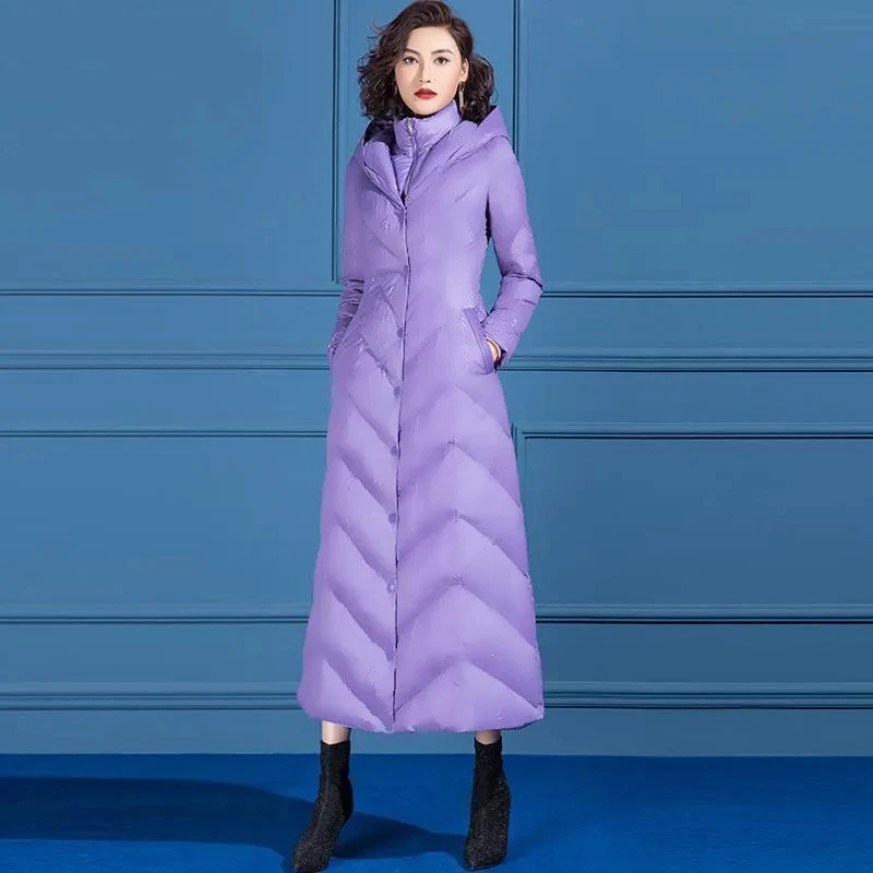 Down Cotton Jacket Women 2022 Autumn Winter New Light Large Size Hooded Long Padded Coat Female High-end Fashion Slim Parkas
Down Cotton Jacket Women 2022 Autumn Winter New Light Large Size Hooded Long Padded Coat Female High-end Fashion Slim Parkas