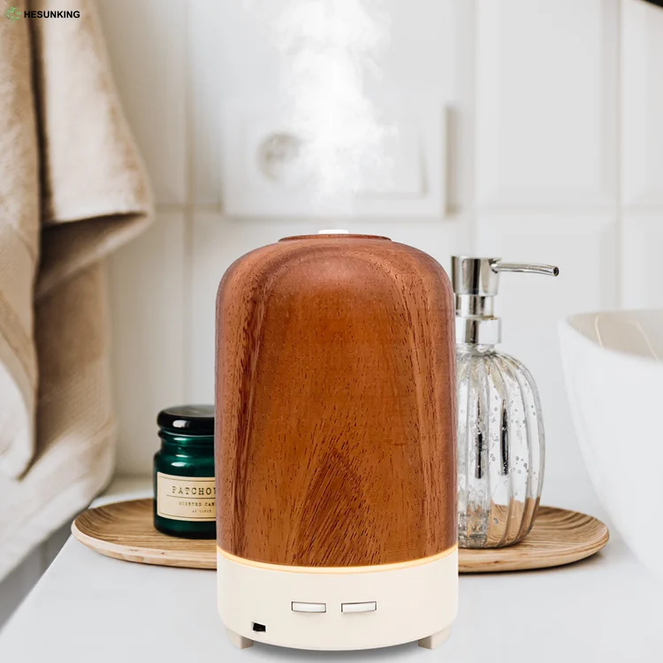 

Hesunking 2023 Portable Wood Grain Scent Aroma Machine 250ML Timing Silent Aromatherapy Negative Ion Air Purifier