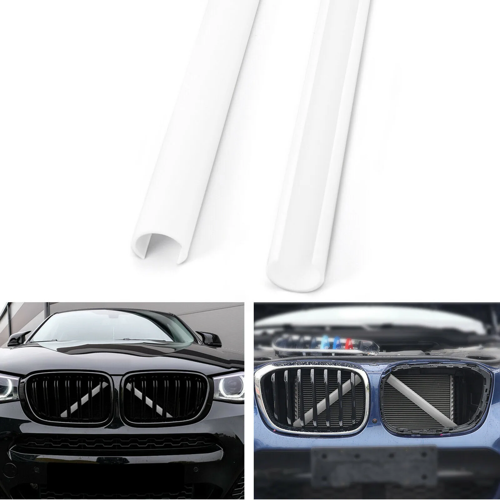 

For BMW F07 F10 F11 F18 F06 F12 F13 F01 F02 F03 F04 For BMW F07 F10 F11 F18 F06 F12 Front Grill Trims in Bright White