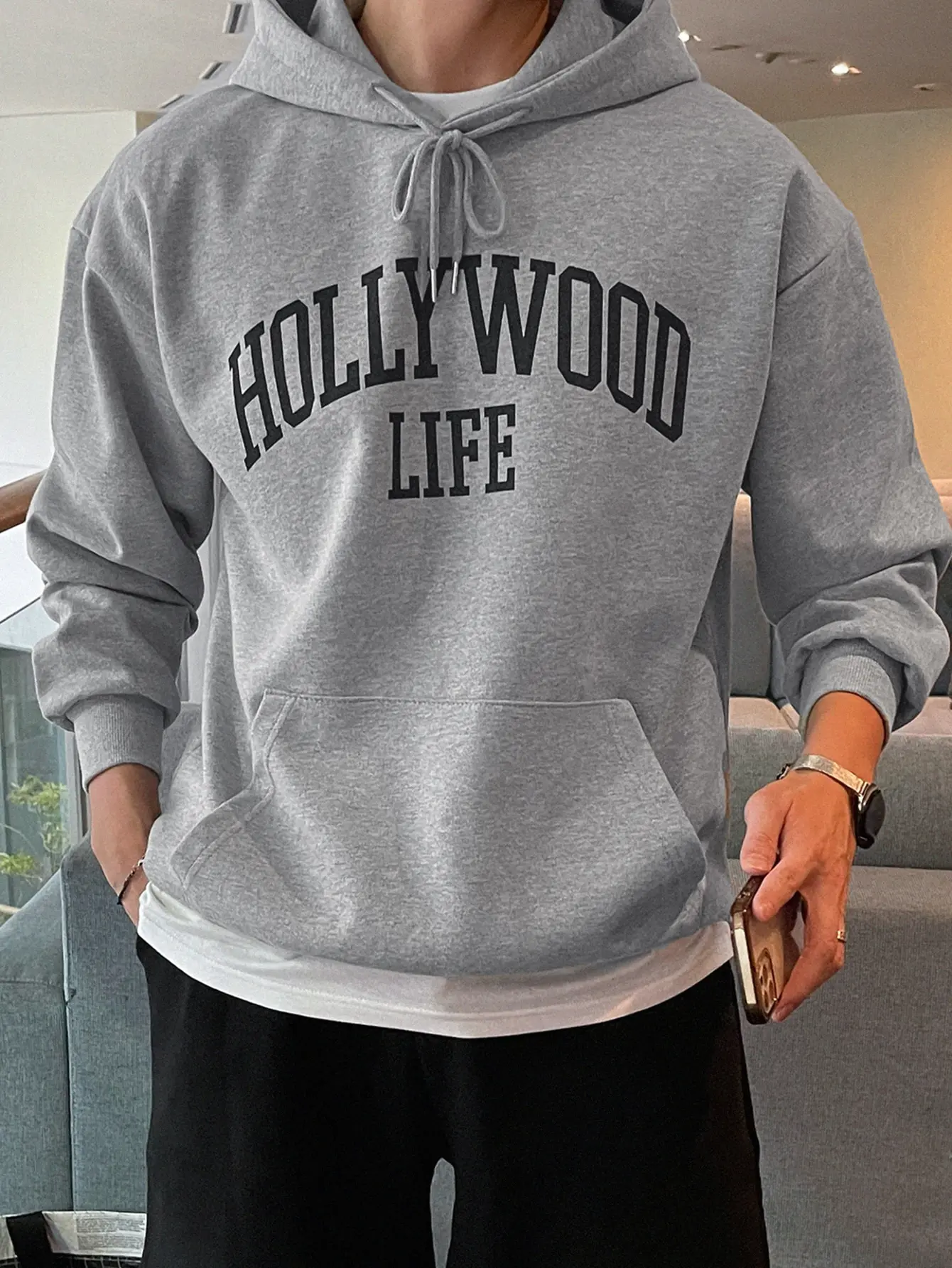 Hollywood Lift Simple Art Word Male Hoody Cotton Creativity Sweatshirts Fashion Autumn Winter Hoodies Comfortable Mans Clothes
Hollywood Lift Simple Art Word Male Hoody Cotton Creativity Sweatshirts Fashion Autumn Winter Hoodies Comfortable Mans Clothes