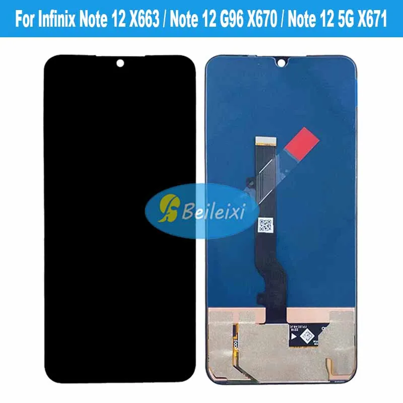 

For Infinix Note 12 G96 X670 X663 X663C X663D LCD Display Touch Screen Digitizer Assembly For Infinix Note 12 Pro 5G X671 X671B