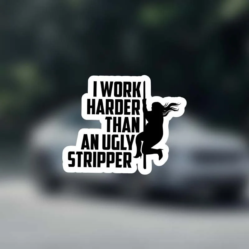 Я работаю еще сильнее, чем уродливые наклейки для стриппера, забавные наклейки для стриппера, шуточные наклейки для ноутбука, бутылки с водой, аксессуар для телефона, лодки, автомобиля
Я работаю еще сильнее, чем уродливые наклейки для стриппера, забавные наклейки для стриппера, шуточные наклейки для ноутбука, бутылки с водой, аксессуар для телефона, лодки, автомобиля