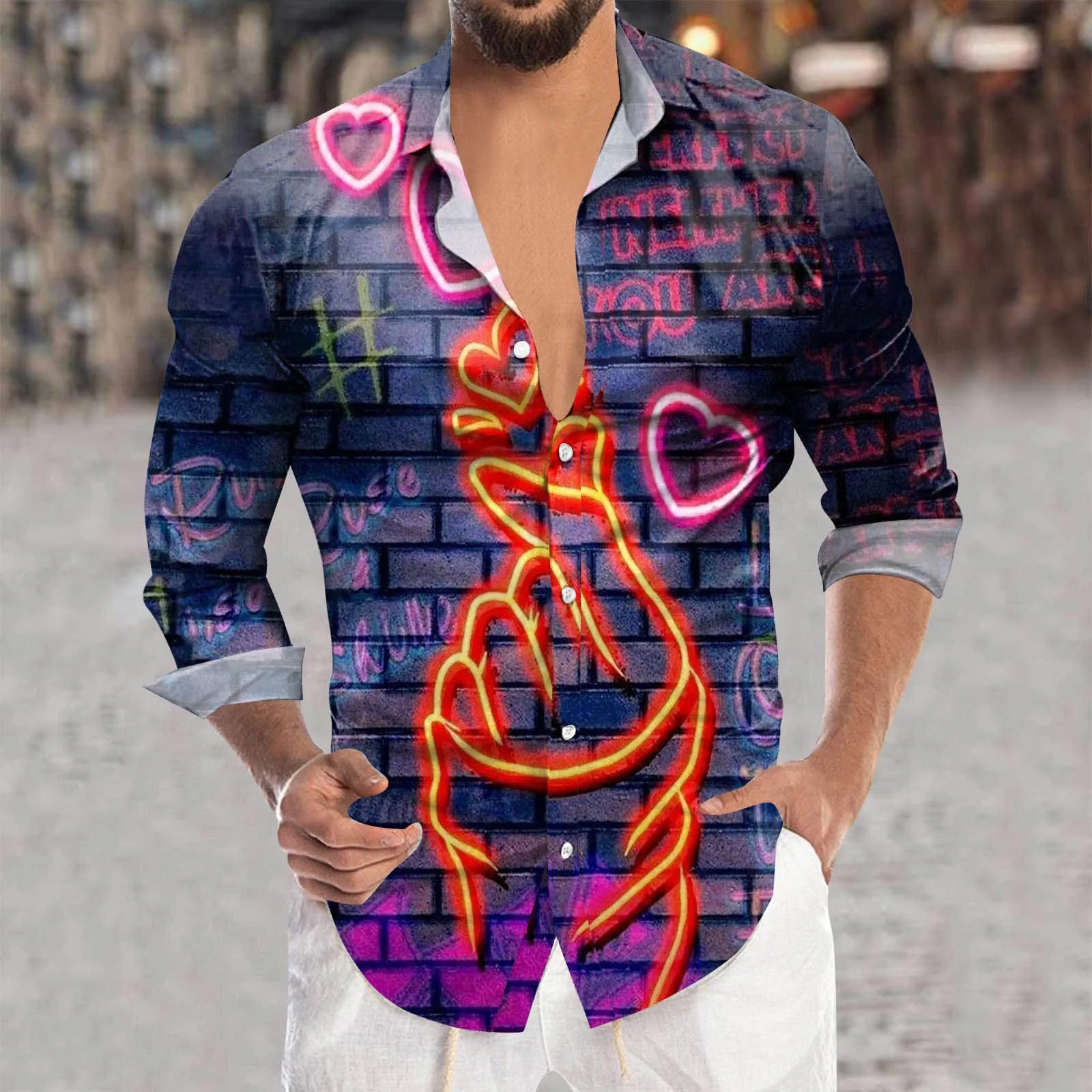 Men's shirt Valentine's-Day Lover Tops Casual boyfriend y2k shirts Couple-Matching Blouses vacation festive core-Graphic camisas
Men's shirt Valentine's-Day Lover Tops Casual boyfriend y2k shirts Couple-Matching Blouses vacation festive core-Graphic camisas