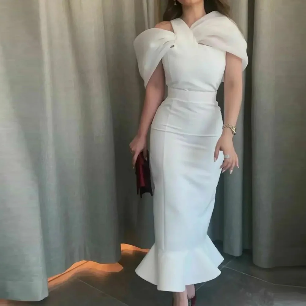 OEING Strapless Organza Evening Dresses فساتين السهرة Ankle Length Short Sleeves Elegant Party Gowns Prom Dress Robe de soirée
OEING Strapless Organza Evening Dresses فساتين السهرة Ankle Length Short Sleeves Elegant Party Gowns Prom Dress Robe de soirée