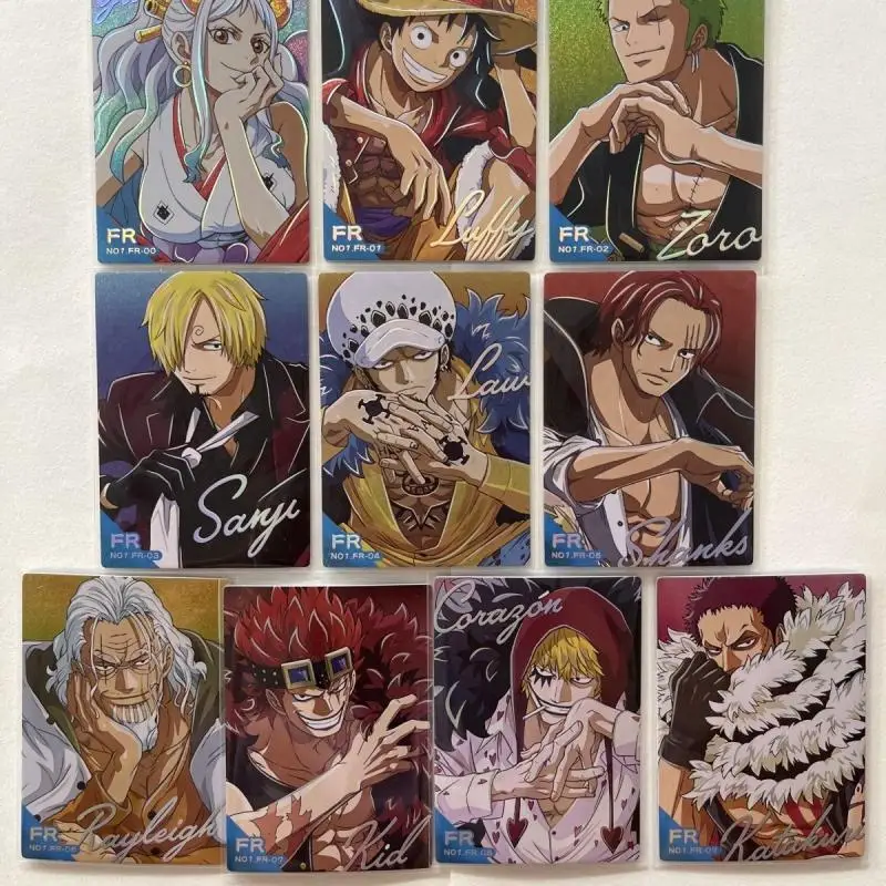 Anime ONE PIECE Rare FR Reflections Flash Cards Yamato Luffy Zoro Sanji Law Shanks Toys for boys Collectible Cards Birthday Gift
Anime ONE PIECE Rare FR Reflections Flash Cards Yamato Luffy Zoro Sanji Law Shanks Toys for boys Collectible Cards Birthday Gift
