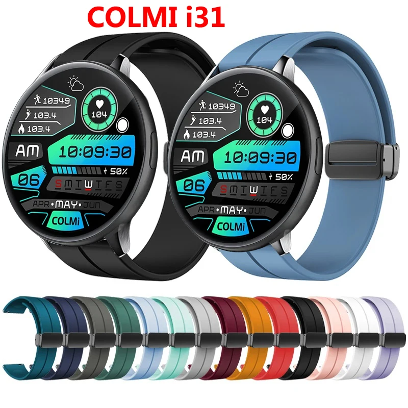 Magnetic Folding Buckle Band for COLMI i31 C61 C60 C80 Silicone Strap for COLMI C80 Watchband Bracelet
Magnetic Folding Buckle Band for COLMI i31 C61 C60 C80 Silicone Strap for COLMI C80 Watchband Bracelet