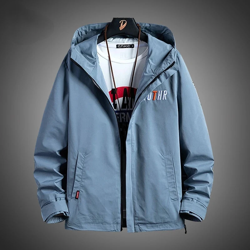 Men Hooded Casual Jackets Embroidered Letter Harajuku Coats Spring Autumn New Male Slim Jackets High Quality Men Thin Outwear
Men Hooded Casual Jackets Embroidered Letter Harajuku Coats Spring Autumn New Male Slim Jackets High Quality Men Thin Outwear