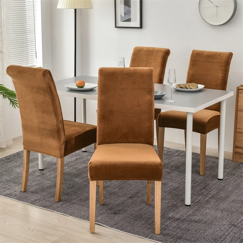 1/2/4 Velvet Solid Color Chair Cover Siamese Dustproof Elastic Dining Room Chair Cover Spandex Cover Office Chair Living Room
1/2/4 Velvet Solid Color Chair Cover Siamese Dustproof Elastic Dining Room Chair Cover Spandex Cover Office Chair Living Room