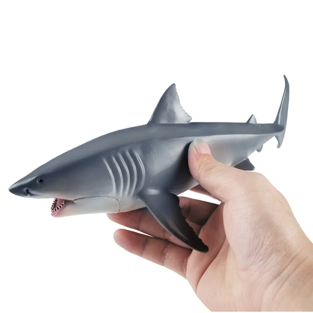 

Lifelike Shark Ocean Animals Models Lovely Educational Shark Animals Model Toy for Living Room Desktop Decoration