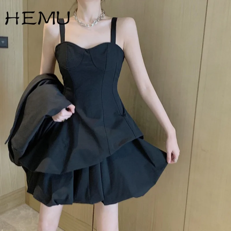 Hemu French Style Classic Style Younger Strap Mini Dress Female Temperament 2021 Summer New Niche Slim Fit elegant dress
Hemu French Style Classic Style Younger Strap Mini Dress Female Temperament 2021 Summer New Niche Slim Fit elegant dress