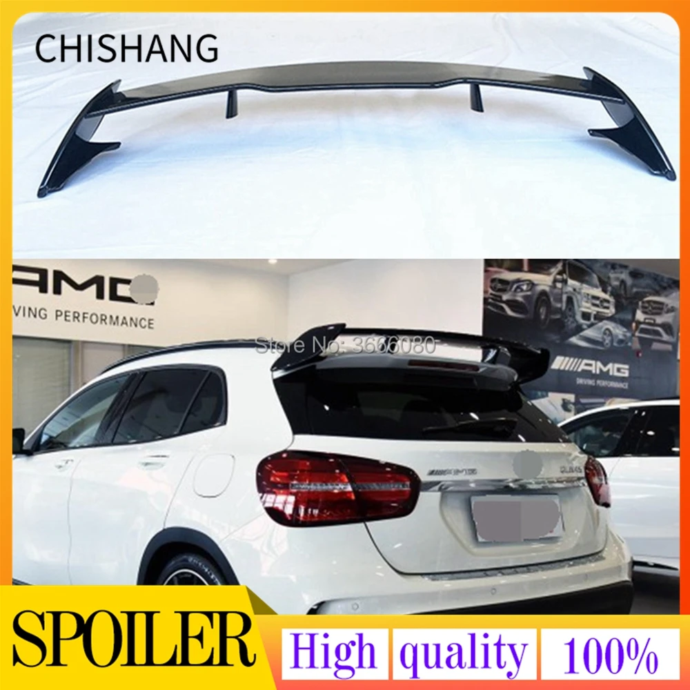 

For Mercedes-Benz GLA Class X156 GLA45 AMG GLA200 GLA220 GLA250 GLA260 2013-2018 ABS Plastic Rear Spoiler Wing Trunk Lid Cover