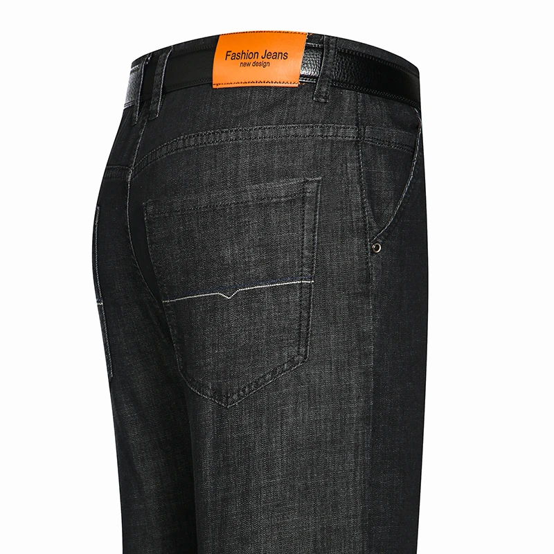 Spring Summer Men's Black Thin Regular Fit Jeans Classic Style Business Casual Denim Stretch Pants Brand Straight Trousers
Spring Summer Men's Black Thin Regular Fit Jeans Classic Style Business Casual Denim Stretch Pants Brand Straight Trousers