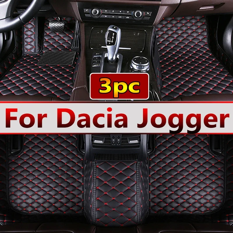 

For Dacia Jogger RJI 2021 2022 2023 Car Floor Mats Leather Mat Covers Floors Tapete De Carro Car Accessories Interior Tapestry