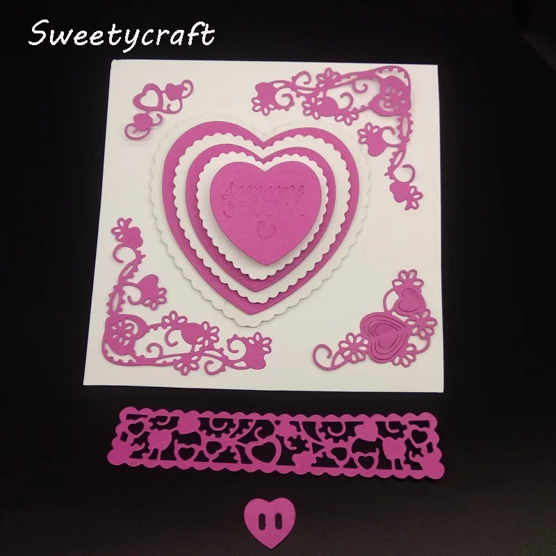 Valentine's Day Heart Cut Dies Stencils Metal Cutting Dies Embossing for DIY Crafts Scrapbooking Photo Decorative Card Making
Valentine's Day Heart Cut Dies Stencils Metal Cutting Dies Embossing for DIY Crafts Scrapbooking Photo Decorative Card Making