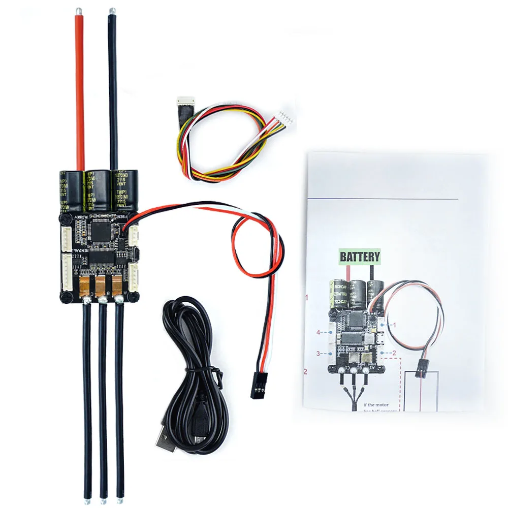 FLIPSKY 4-13S LIPO ESC Speed Control Mini FSESC6.7 70A base on VESC6.6 with Aluminum Anodized Heat Sink for Brushless DC Motor
FLIPSKY 4-13S LIPO ESC Speed Control Mini FSESC6.7 70A base on VESC6.6 with Aluminum Anodized Heat Sink for Brushless DC Motor