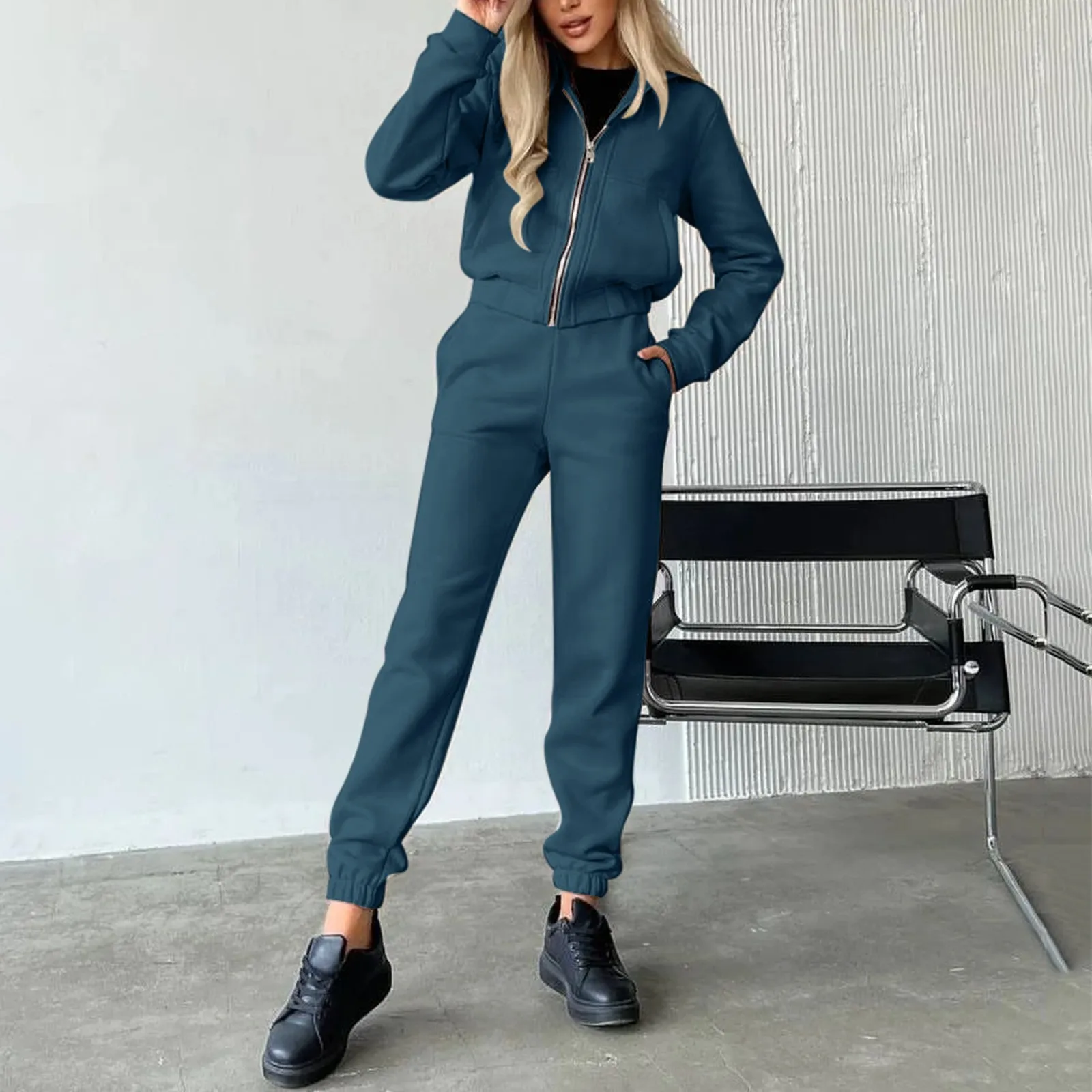 Formal Zipper Evening Dresses Womens Autumn And Winter Long Sleeve Hooded Zippers Long Sleeve Women'S Sweater Pants Set
Formal Zipper Evening Dresses Womens Autumn And Winter Long Sleeve Hooded Zippers Long Sleeve Women'S Sweater Pants Set