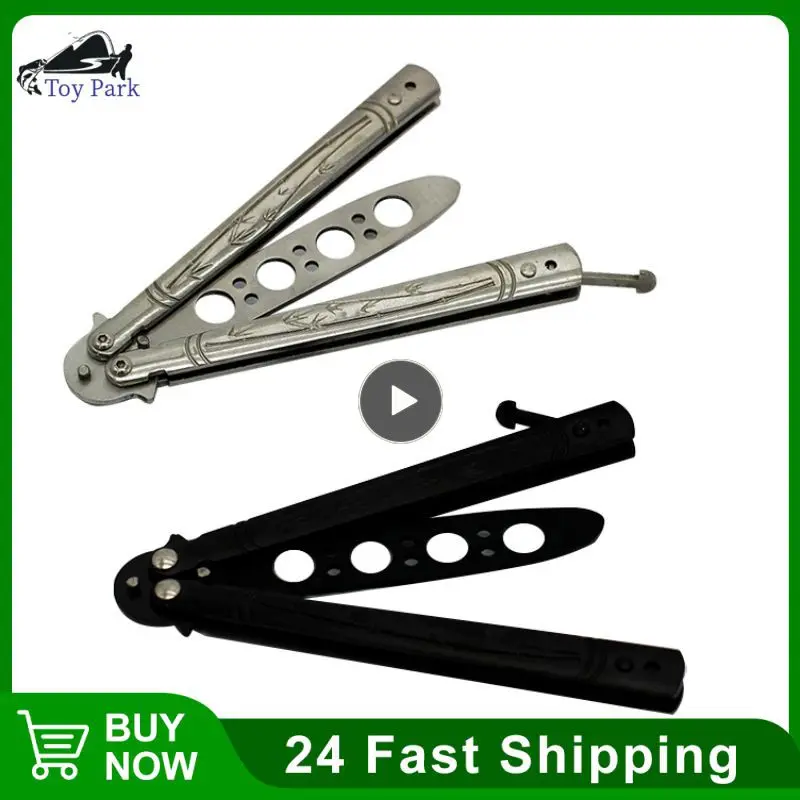 HOT Colorful Stainless Steel Knife Butterfly Training Knife Outdoor Knife Competition Blunt Tool No Blade Balisong Trainer TSLM1
HOT Colorful Stainless Steel Knife Butterfly Training Knife Outdoor Knife Competition Blunt Tool No Blade Balisong Trainer TSLM1
