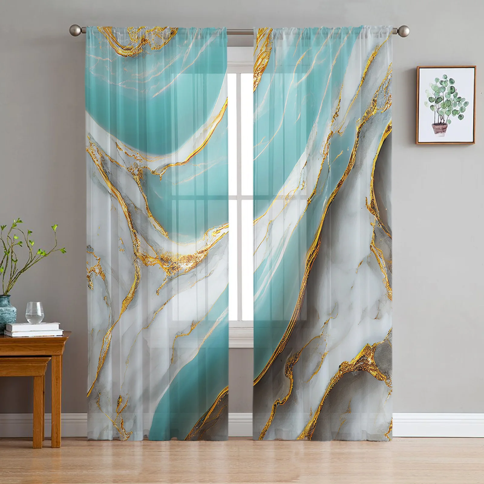 Marble Texture Aqua Tulle Curtains for Living Room Bedroom Voile Sheer Curtain Window Home Decor Drapes
Marble Texture Aqua Tulle Curtains for Living Room Bedroom Voile Sheer Curtain Window Home Decor Drapes