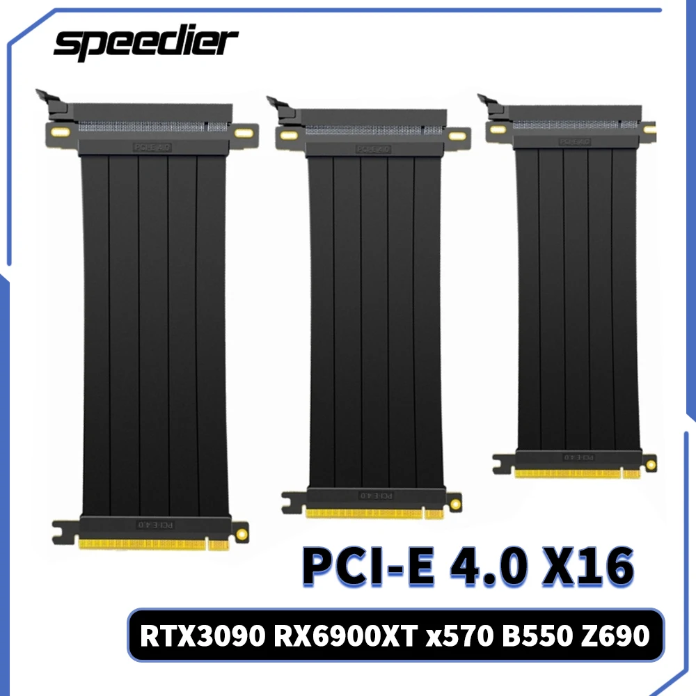 

PCI-E 16X 4.0 Extender Riser PCI Express x16 GPU graphics card Extension Cable 10cm 15cm 20cm 25cm 30cm 35cm 40cm 45cm 50cm 60cm