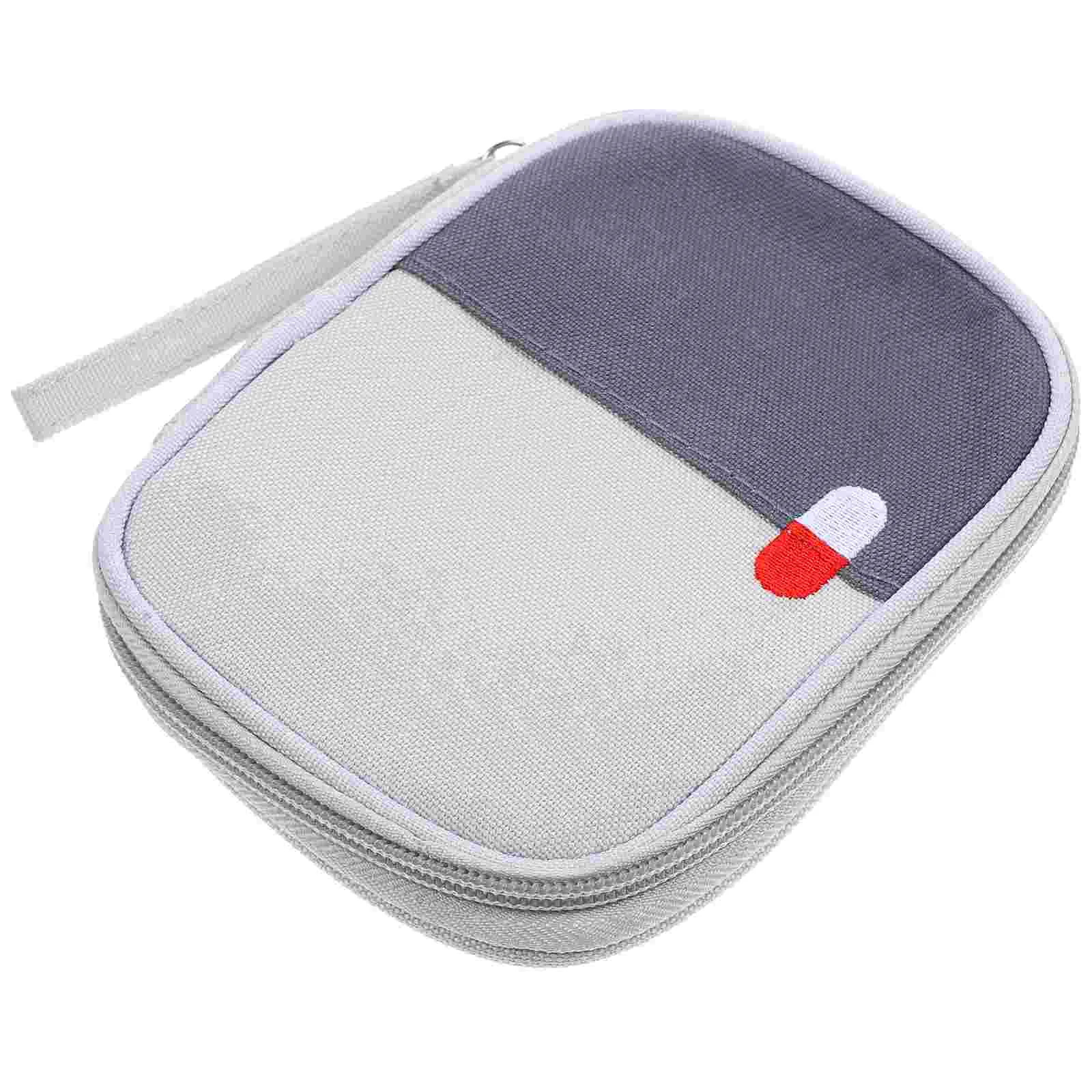 

First Aid Kit Medicine Bag Medical Empty Pouches Mini Zipper Household Emergency Travel