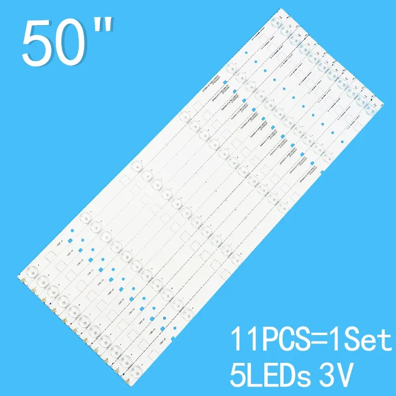 11PCS/SET 492mm LED TV Backlight Strip For Hisense 50inch LED50K220 LED50EC290N LED50K1800 LC-50N4000U HD500DF-B53 50H5GB 50H5
11PCS/SET 492mm LED TV Backlight Strip For Hisense 50inch LED50K220 LED50EC290N LED50K1800 LC-50N4000U HD500DF-B53 50H5GB 50H5