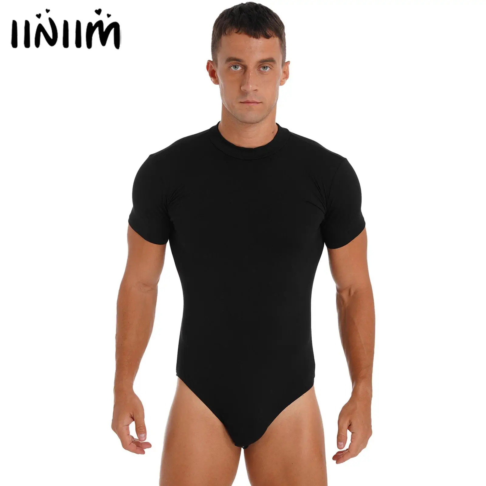 Mens Crew Neck Short Sleeve Undershirt Press Button Crotch Bodysuit Casual Solid Color Skinny Leotard Jumpsuit Bodysuit
Mens Crew Neck Short Sleeve Undershirt Press Button Crotch Bodysuit Casual Solid Color Skinny Leotard Jumpsuit Bodysuit