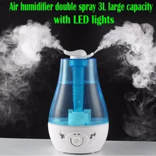 Ultrasonic Air Humidifier 25W 3L Large Double Spray Practical Aroma Essential Oil Diffuser Humidifier for Home Mist Discharge
Ultrasonic Air Humidifier 25W 3L Large Double Spray Practical Aroma Essential Oil Diffuser Humidifier for Home Mist Discharge